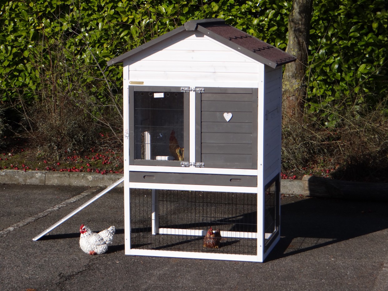 Kippenhok Prestige Medium White 104x90x150cm
