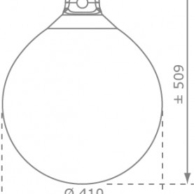 Schommelboeibal Drop afmetingen