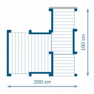 Plattegrond van speeltoestel Penthouse van het merk Blue Rabbit