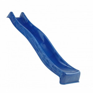 Glijbaan blauw, lengte 290cm, model Tsuri voor plateauhoogte 150cm