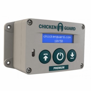 De Chickenguard Premium is uitgerust met een timer en lichtsensor