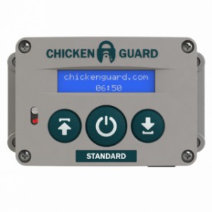 De Chickenguard Standard zorgt voor een automatische afsluiting van het nachthok