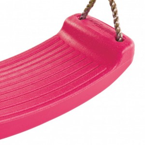 Schommelzitje kunststof Roze - met PP-touw
