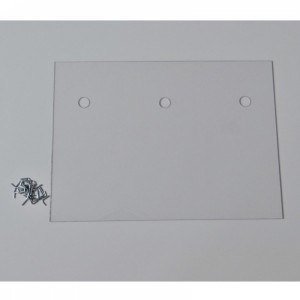 Het plexiglasplaatje wordt geleverd inclusief bevestigingsmateriaal